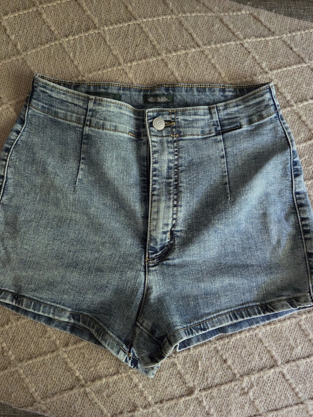 wild fable High-Rise Light Blue Denim Shorts